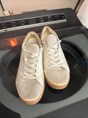 Dolce Vita Zina Court Sneakers in Cream and Rose Gold